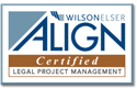 Icon to indicate attorney has achieved Certified level of ALIGN program